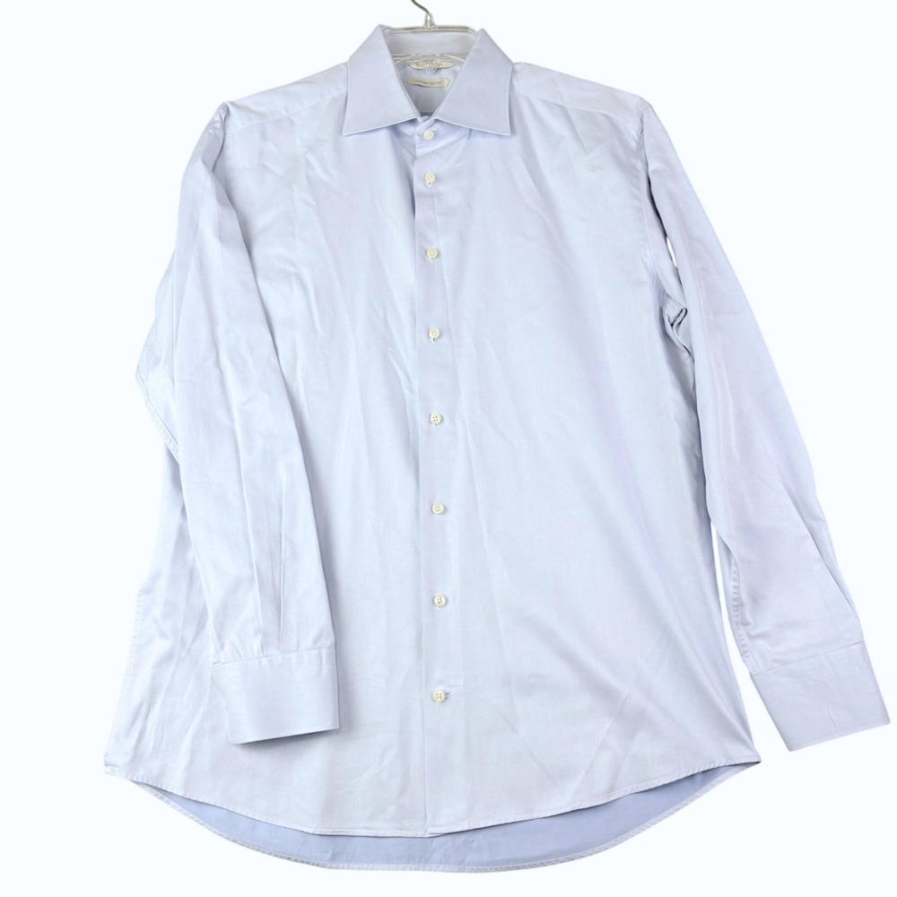Suitsupply 16.5 42 Light Blue Dress Shirt Tessitura Monti Italian Cotton Preppy